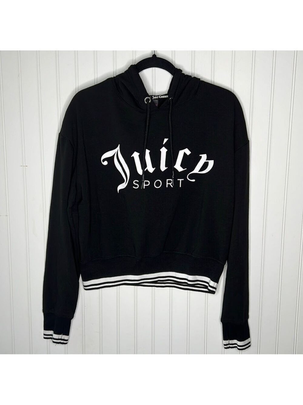Juicy Cropped Pull Over Logo Hoodie Size Small - Picture 1 of 12